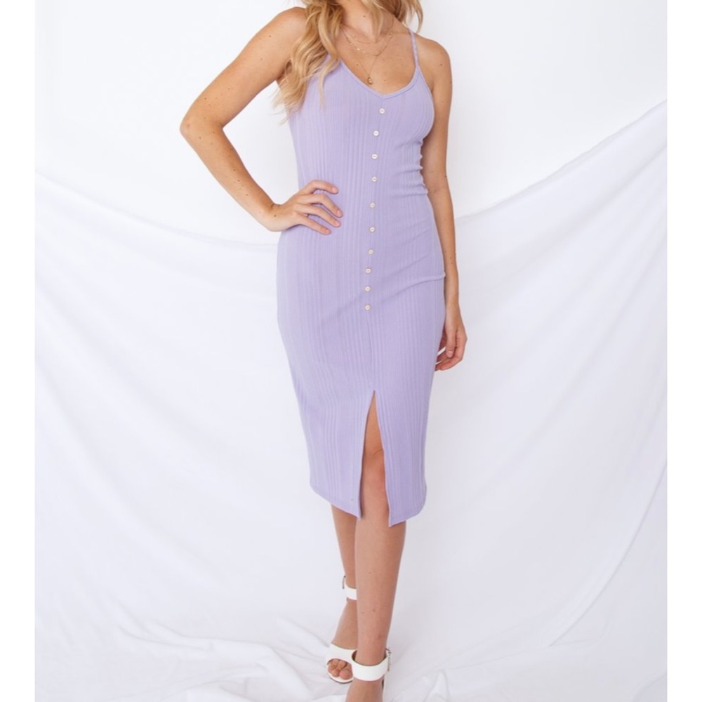 Lilac midi dress